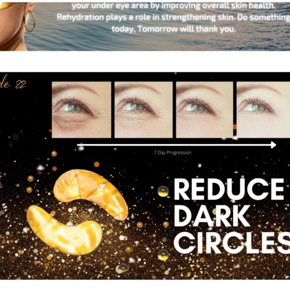 Our 24K Gold Eye Mask (sealed in pairs) - Picture 3 of 7